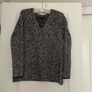 Rag & bone heavy knit black and white sweater